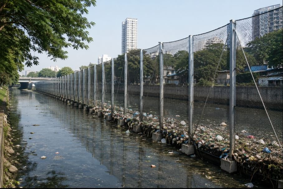 BMC Plans ₹1.79 Crore Steel Nets Along Vakola River to Stop Garbage Dumping